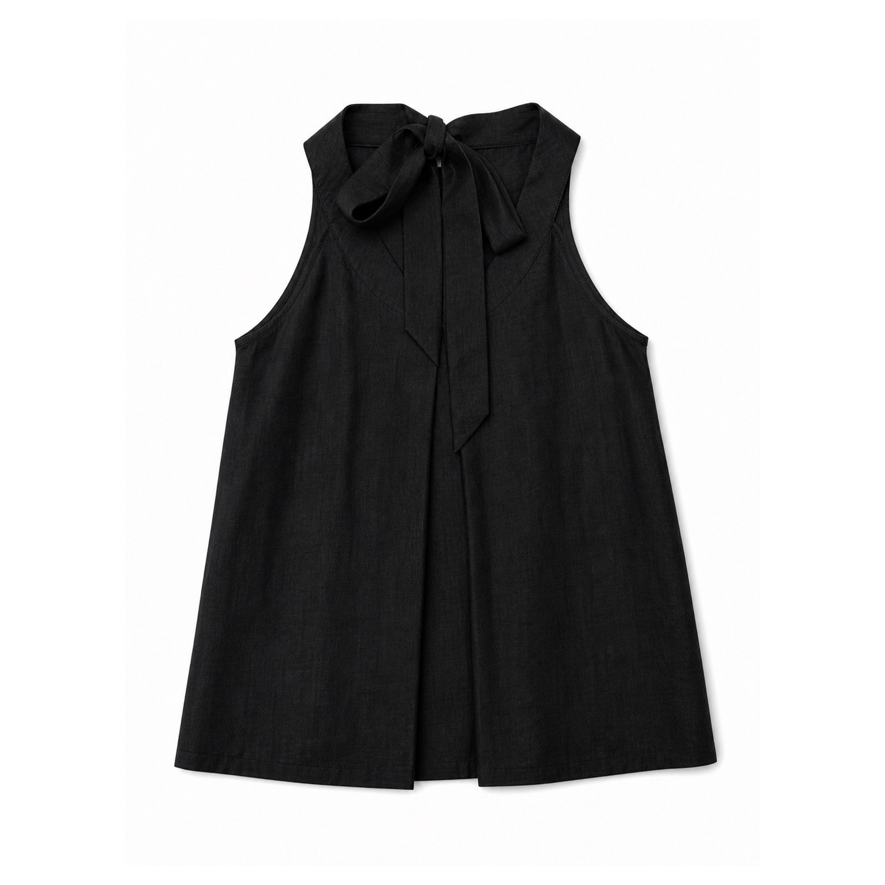 Northbutsouth_Lustrous_Ruched_Back_Tie_Small_V-neck_Lightweight_Women&