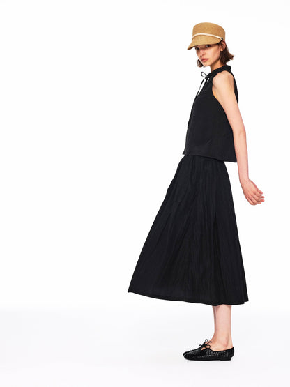 Northbutsouth Lustrous Textured Ruched Low Waist Women&