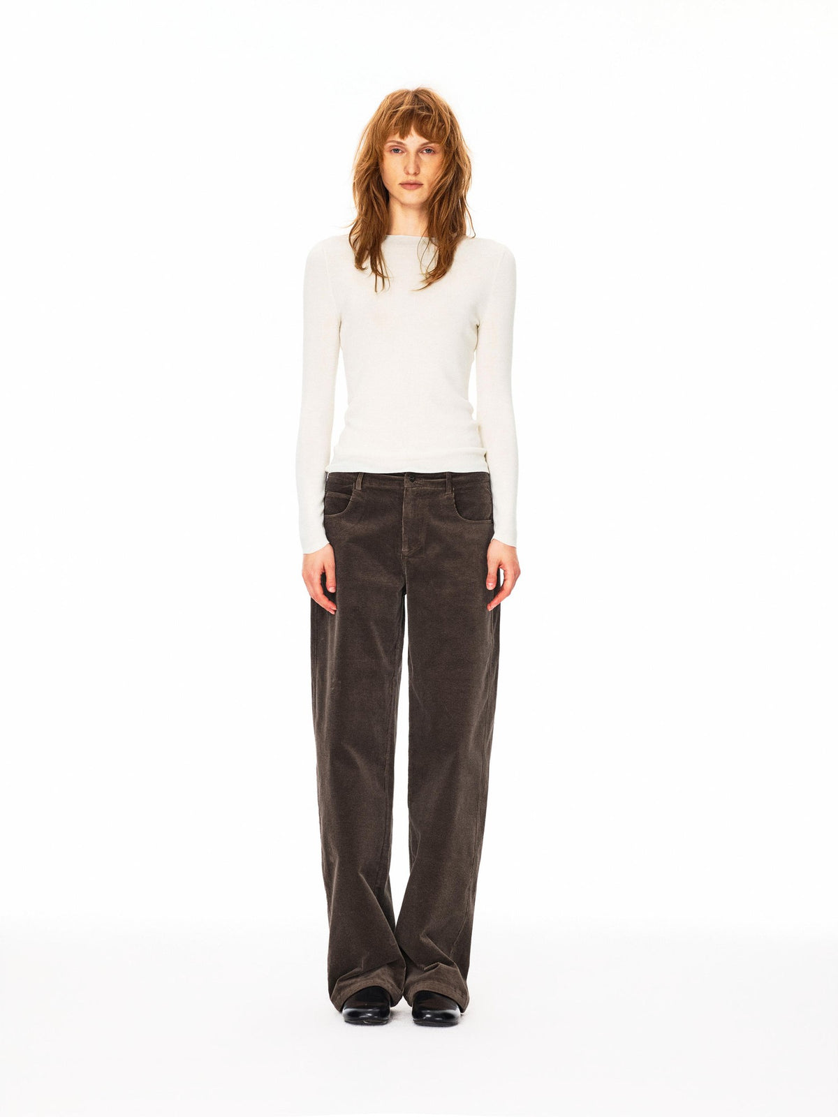 Northbutsouth Machine Washable Merino Wool Crewneck Slim Fit Knit Women&