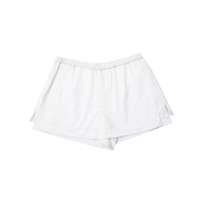 Northbutsouth Mid Rise Black White Foldable Waistband Sport Shorts MISSTT