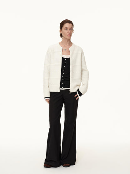 Northbutsouth Mohair Relief Cable Knit Cardigan