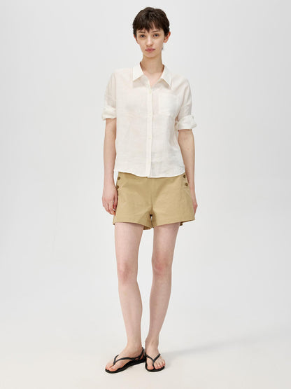 Northbutsouth Multi Button Deck Shorts In Three Colors