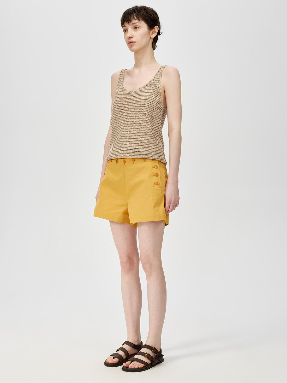 Northbutsouth Multi Button Deck Shorts In Three Colors