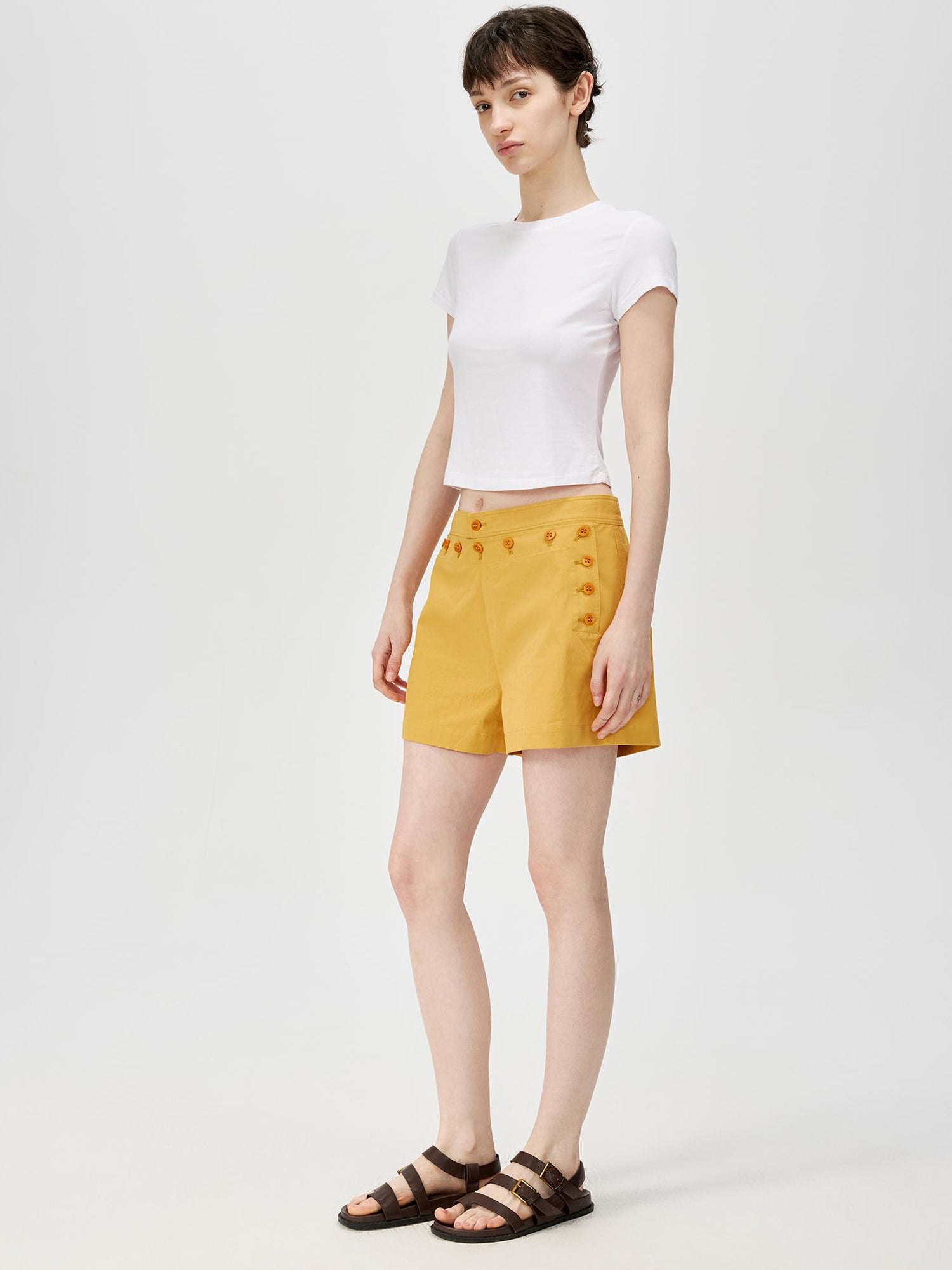 Northbutsouth Multi Button Deck Shorts In Three Colors
