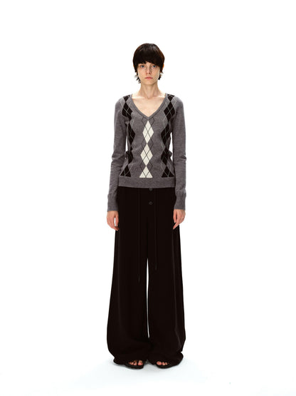 Northbutsouth Multi Button Drawstring Elastic Waist Casual Sweatpants