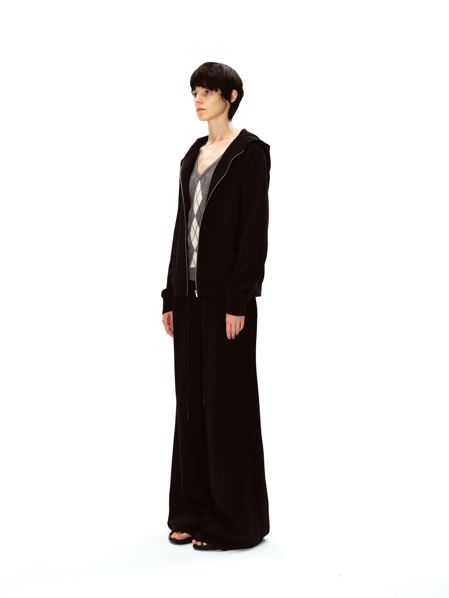 Northbutsouth Multi Button Drawstring Elastic Waist Casual Sweatpants