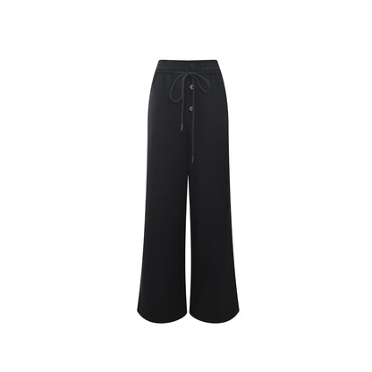 Northbutsouth Multi Button Drawstring Elastic Waist Casual Sweatpants MISSTT