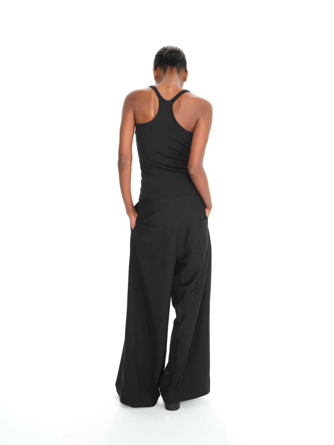 Northbutsouth Multi Button Relaxed Drop Crotch Trousers