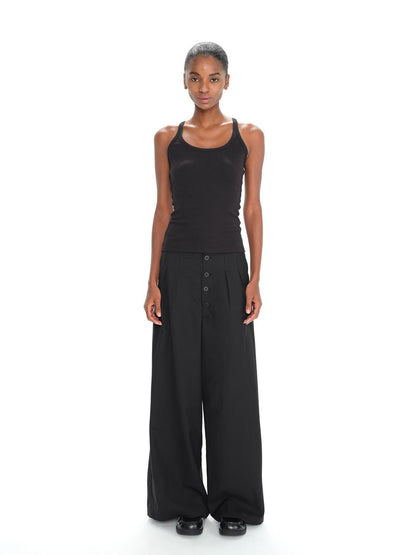 Northbutsouth Multi Button Relaxed Drop Crotch Trousers