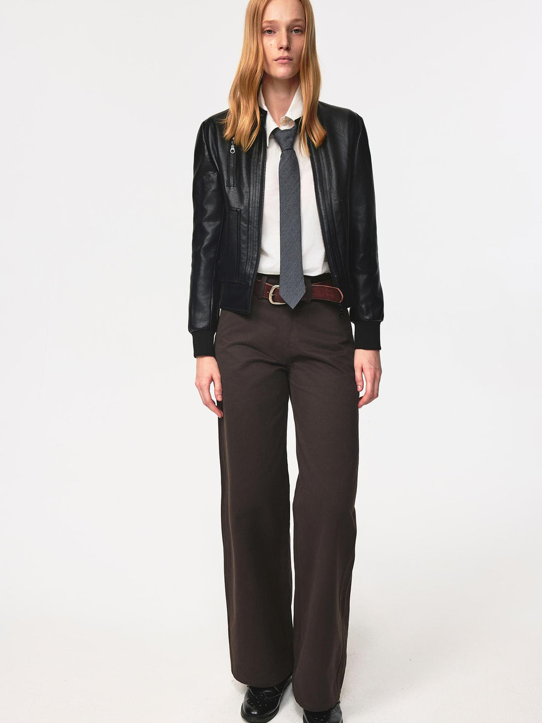 Northbutsouth Multi Button Twill Relaxed Fit Straight Leg Pants