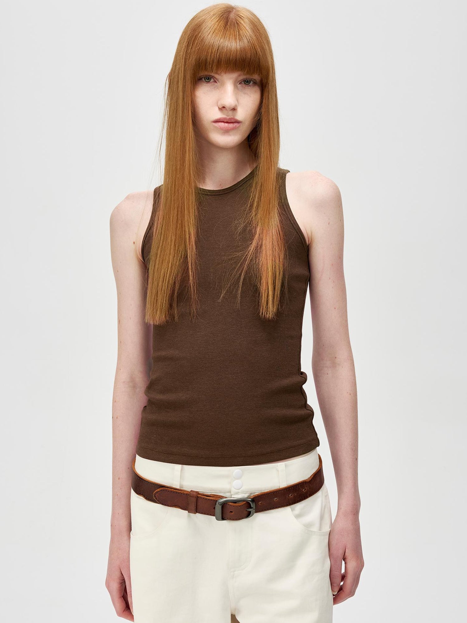 Northbutsouth Multi Color Round Neck Slim Fit Camisole With Side Support