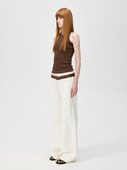 Northbutsouth Multi Color Round Neck Slim Fit Camisole With Side Support