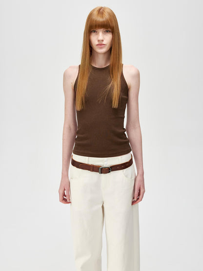 Northbutsouth Multi Color Round Neck Slim Fit Camisole With Side Support