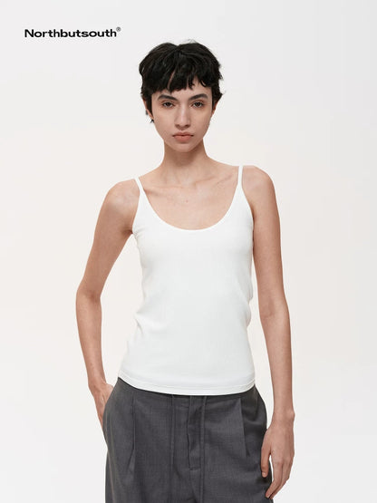Northbutsouth Multi Color Slim Strap Camisole With Side Support Tummy Control V-neck T-shirt L-3