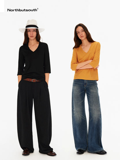 Northbutsouth Multicolor Deep V Soft Touch Women&