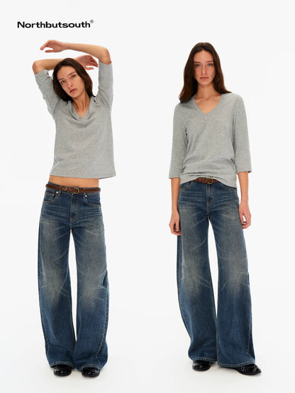 Northbutsouth Multicolor Deep V Soft Touch Women&