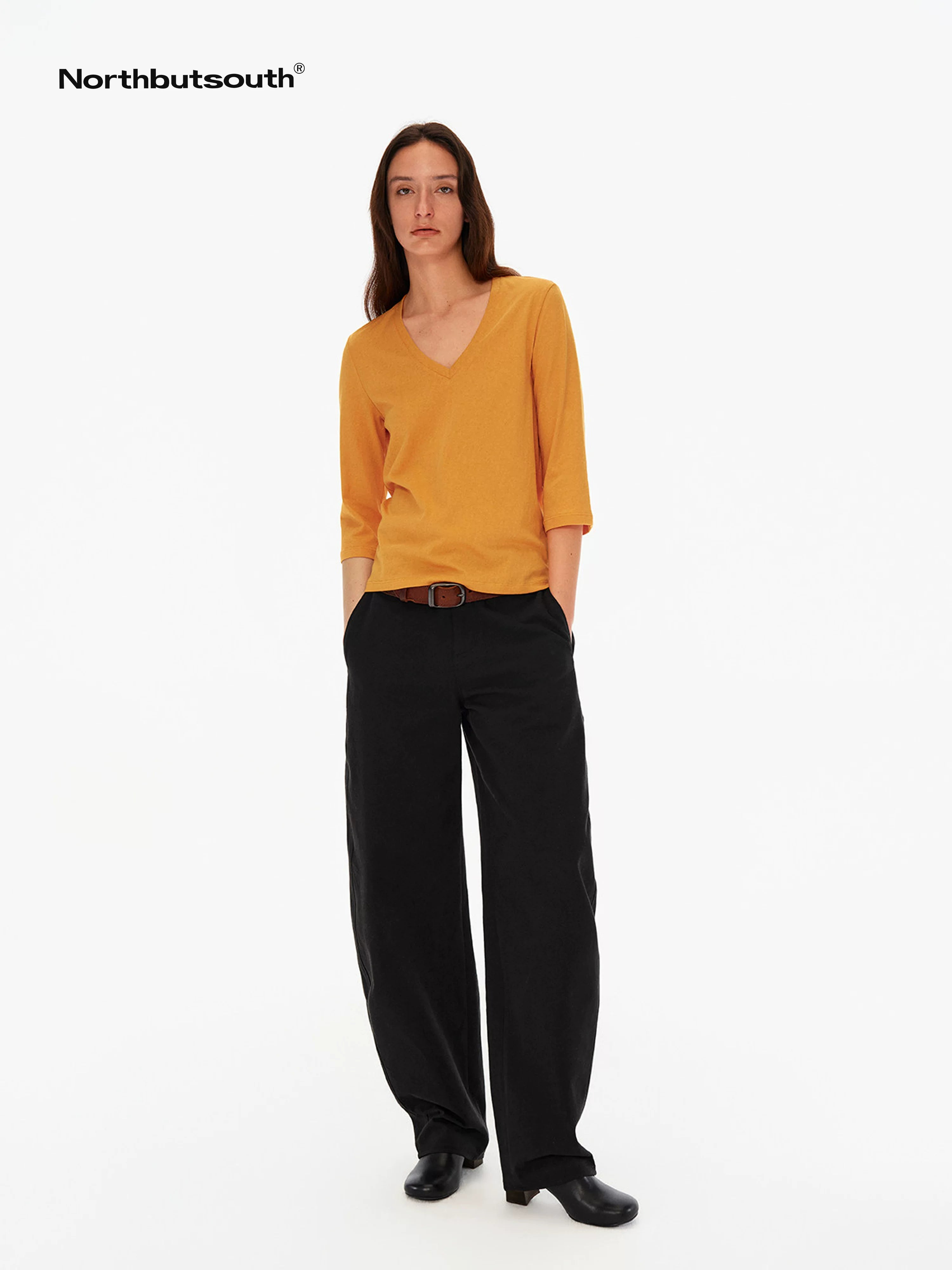 Northbutsouth Multicolor Deep V Soft Touch Women&