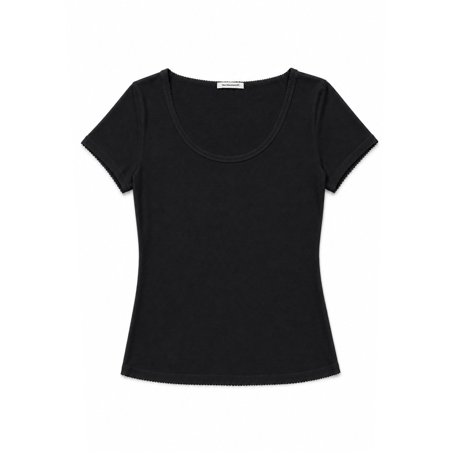 Northbutsouth_Multicolor_Lace_Slim_Fit_Stretch_Round_Neck_Women&
