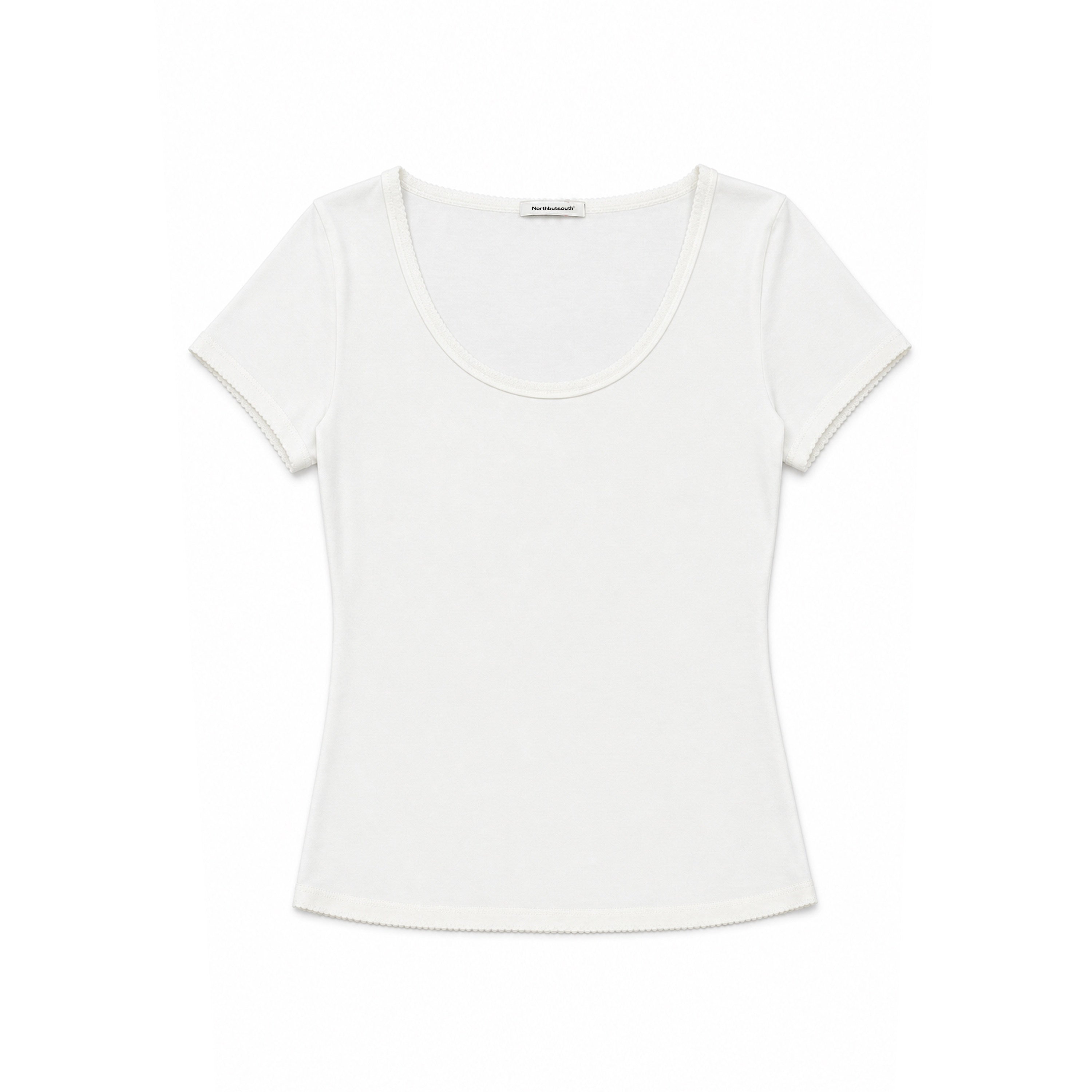 Northbutsouth_Multicolor_Lace_Slim_Fit_Stretch_Round_Neck_Women&