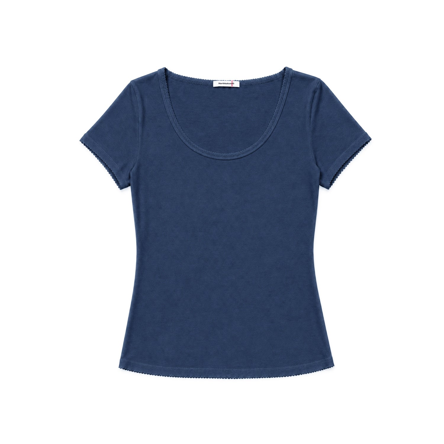 Northbutsouth_Multicolor_Lace_Slim_Fit_Stretch_Round_Neck_Women&