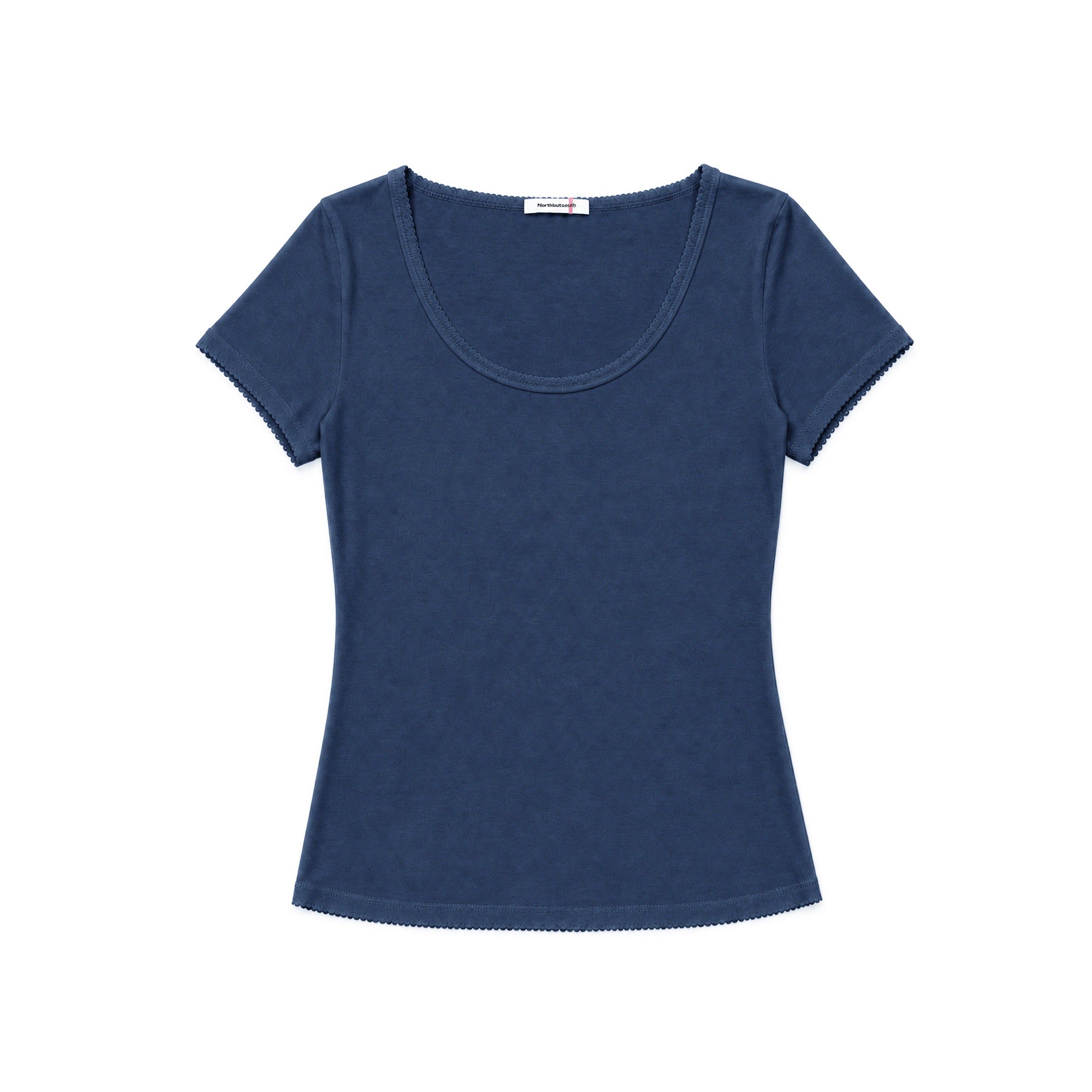 Northbutsouth_Multicolor_Lace_Slim_Fit_Stretch_Round_Neck_Women&