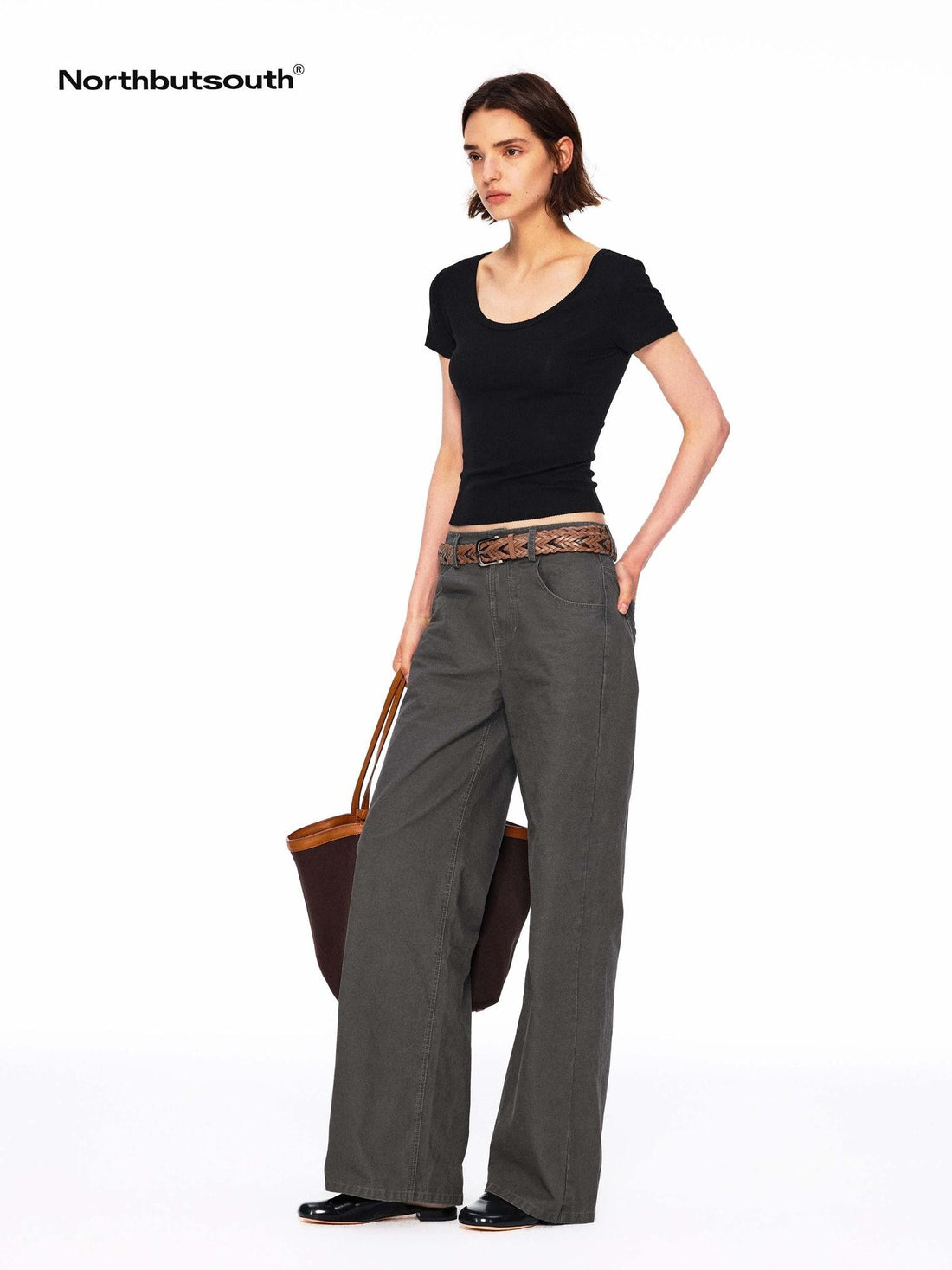 Northbutsouth Multicolor Lace Slim Fit Stretch Round Neck Women&
