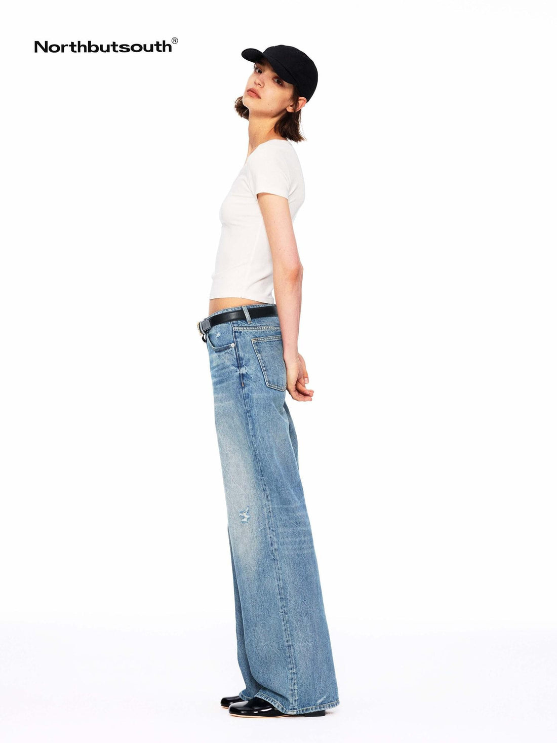 Northbutsouth Multicolor Lace Slim Fit Stretch Round Neck Women&