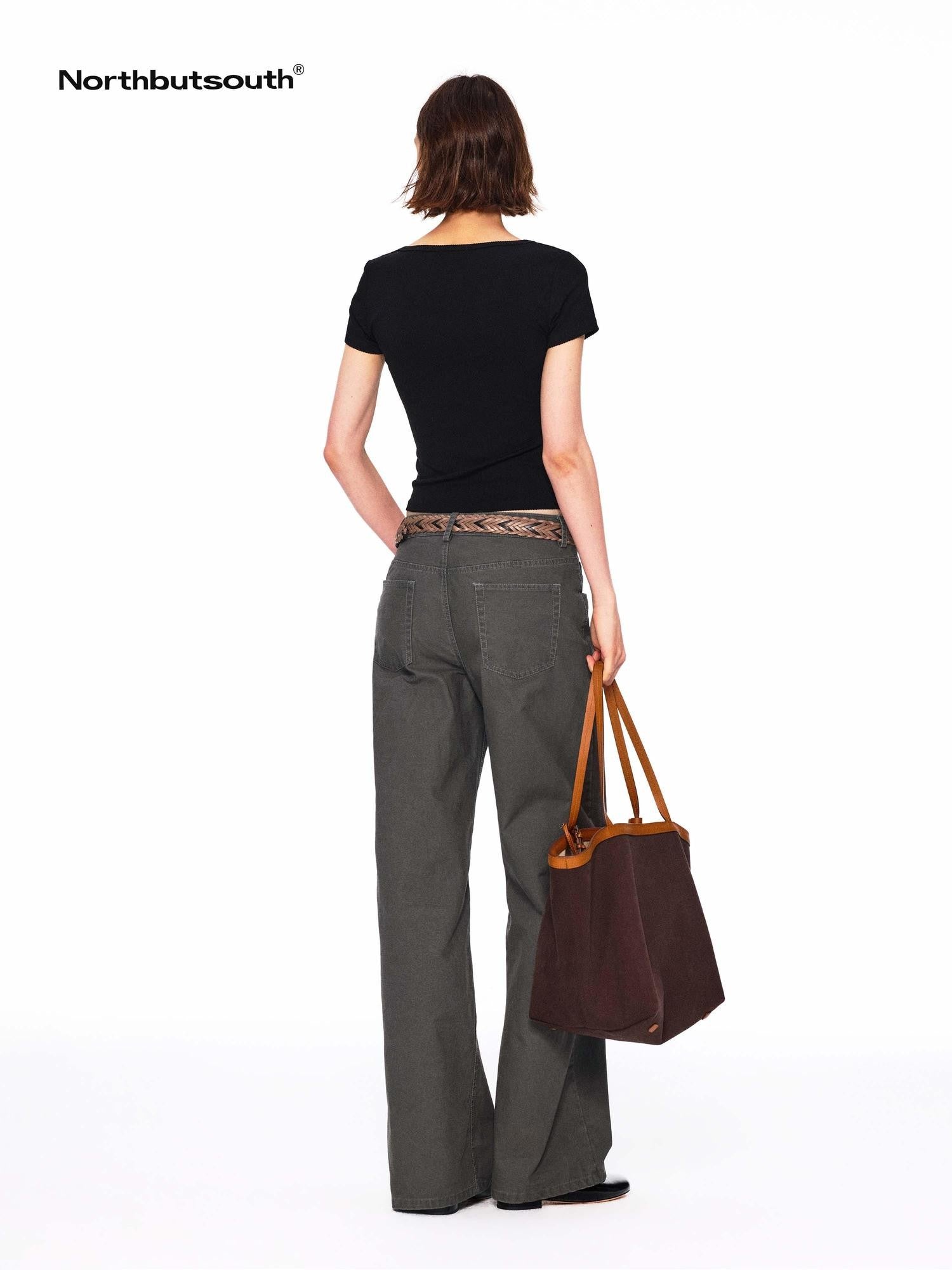 Northbutsouth Multicolor Lace Slim Fit Stretch Round Neck Women&