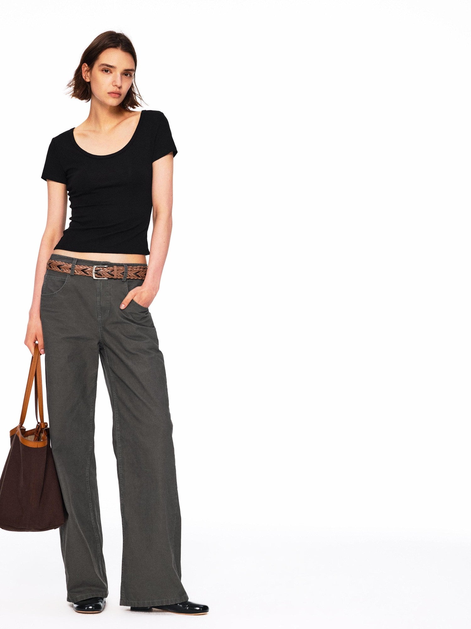 Northbutsouth Multicolor Lace Slim Fit Stretch Round Neck Women&