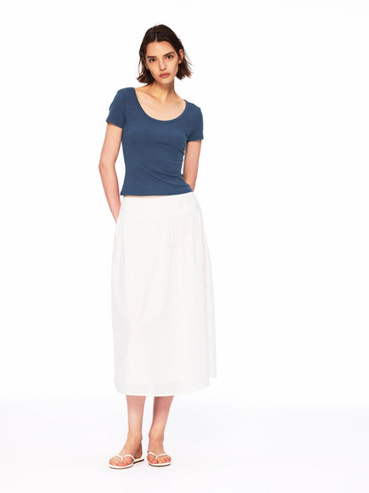 Northbutsouth Multicolor Lace Slim Fit Stretch Round Neck Women&