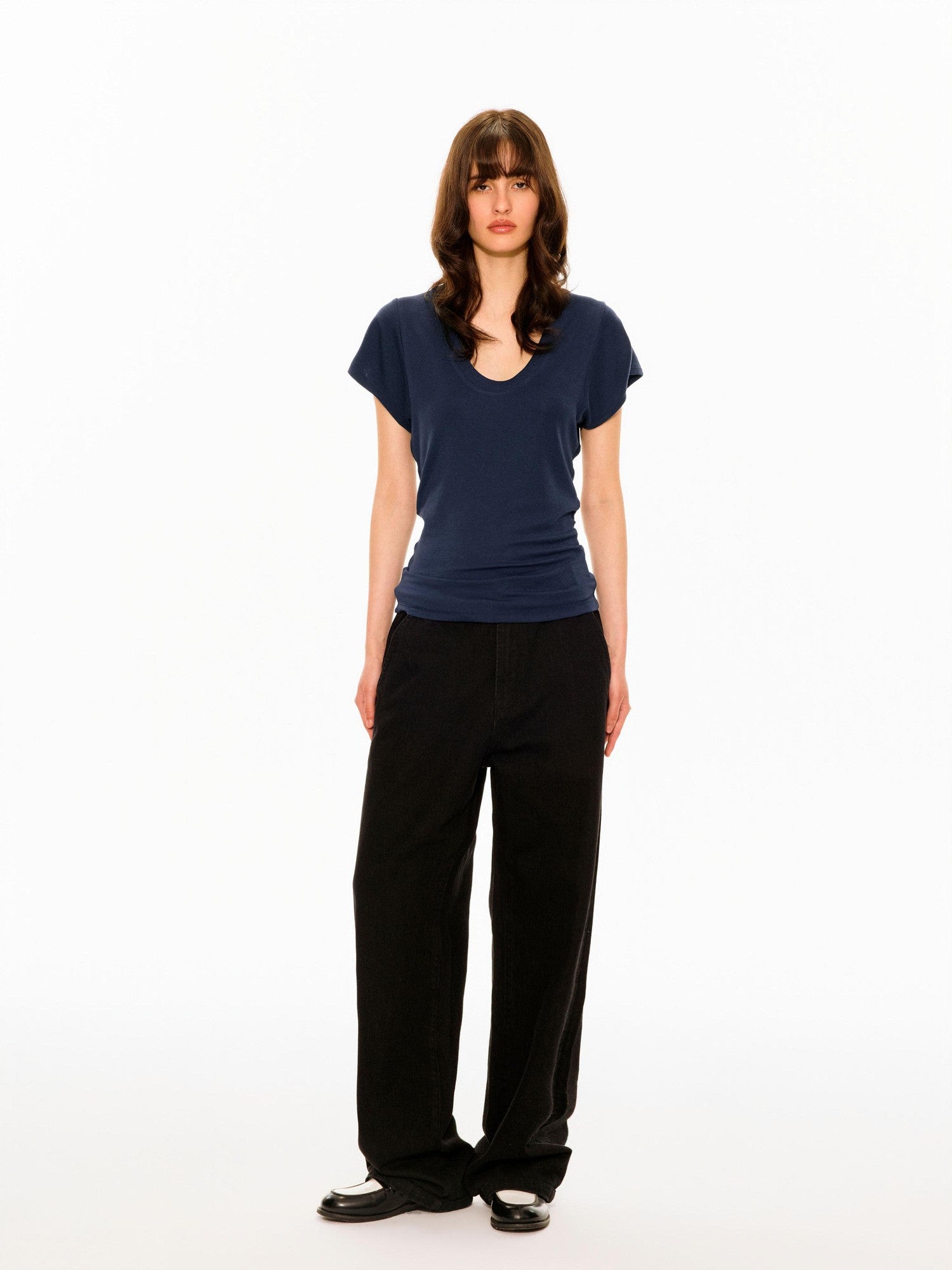 Northbutsouth Multicolor Layered U Neck Raw Edge Women&