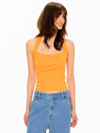 Northbutsouth Multicolor Layered U Neck Raw Edge Women&