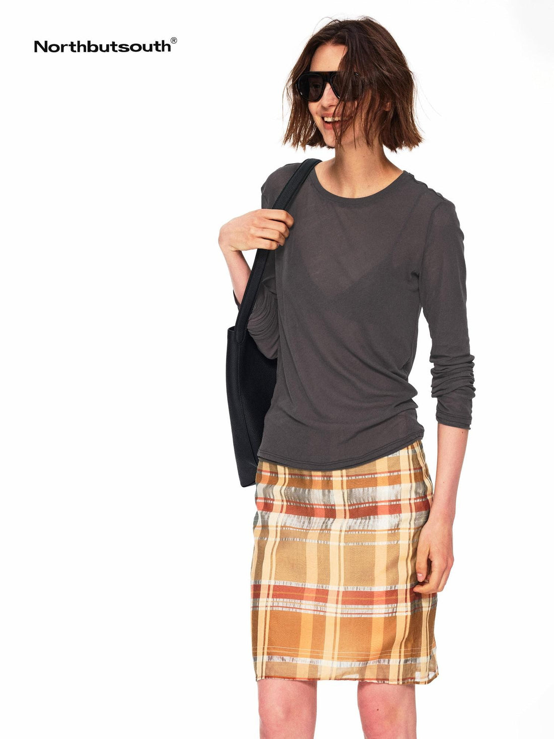 Northbutsouth Multicolor Relaxed Slim Rolled Edge Women&