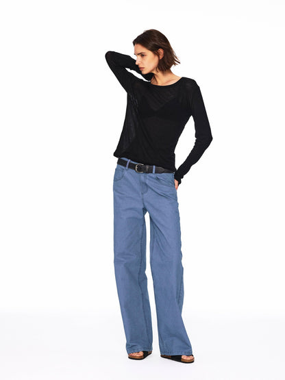 Northbutsouth Multicolor Relaxed Slim Rolled Edge Women&