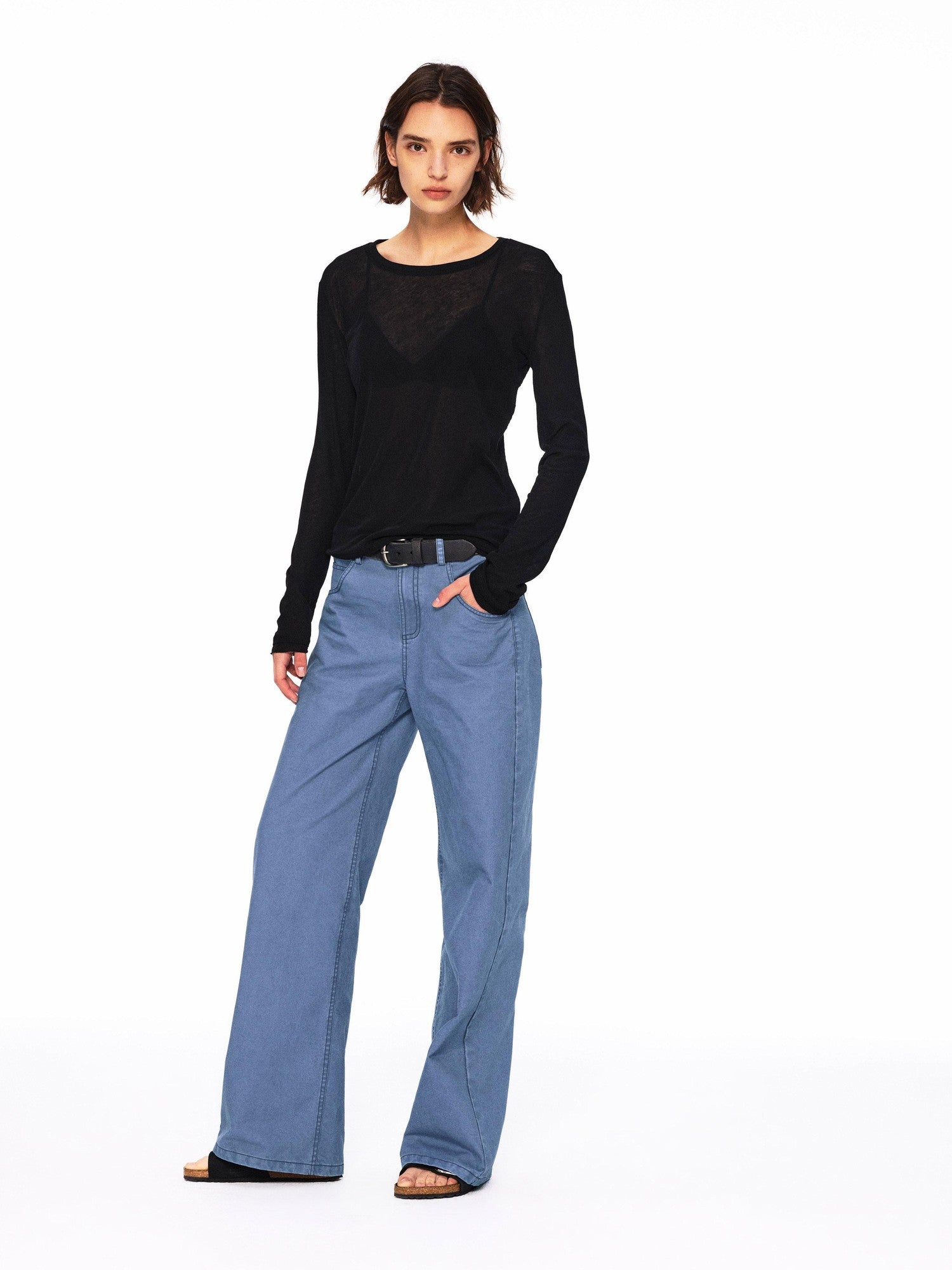 Northbutsouth Multicolor Relaxed Slim Rolled Edge Women&