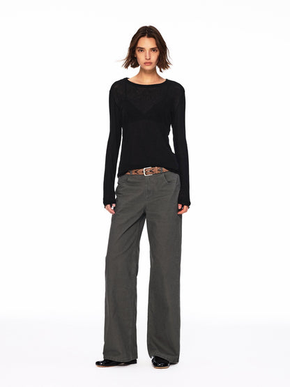 Northbutsouth Multicolor Relaxed Slim Rolled Edge Women&