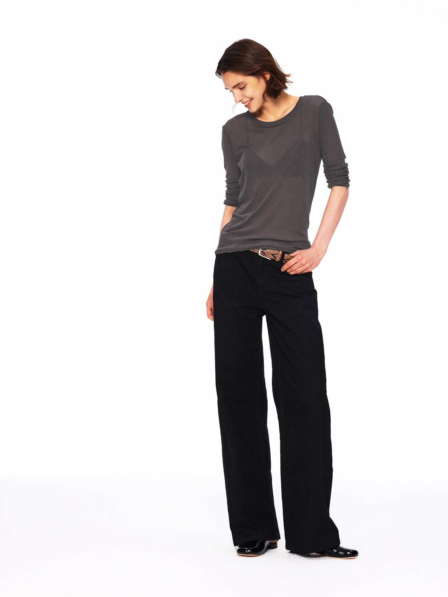 Northbutsouth Multicolor Relaxed Slim Rolled Edge Women&