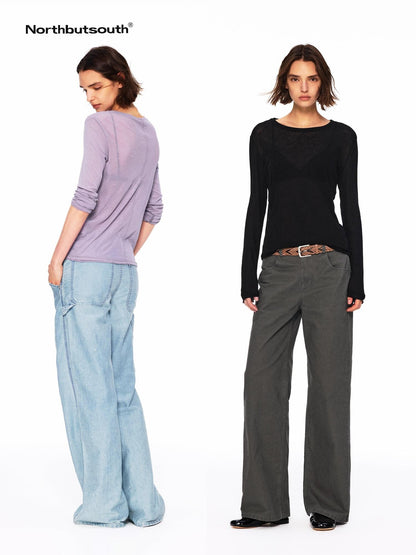 Northbutsouth Multicolor Relaxed Slim Rolled Edge Women&
