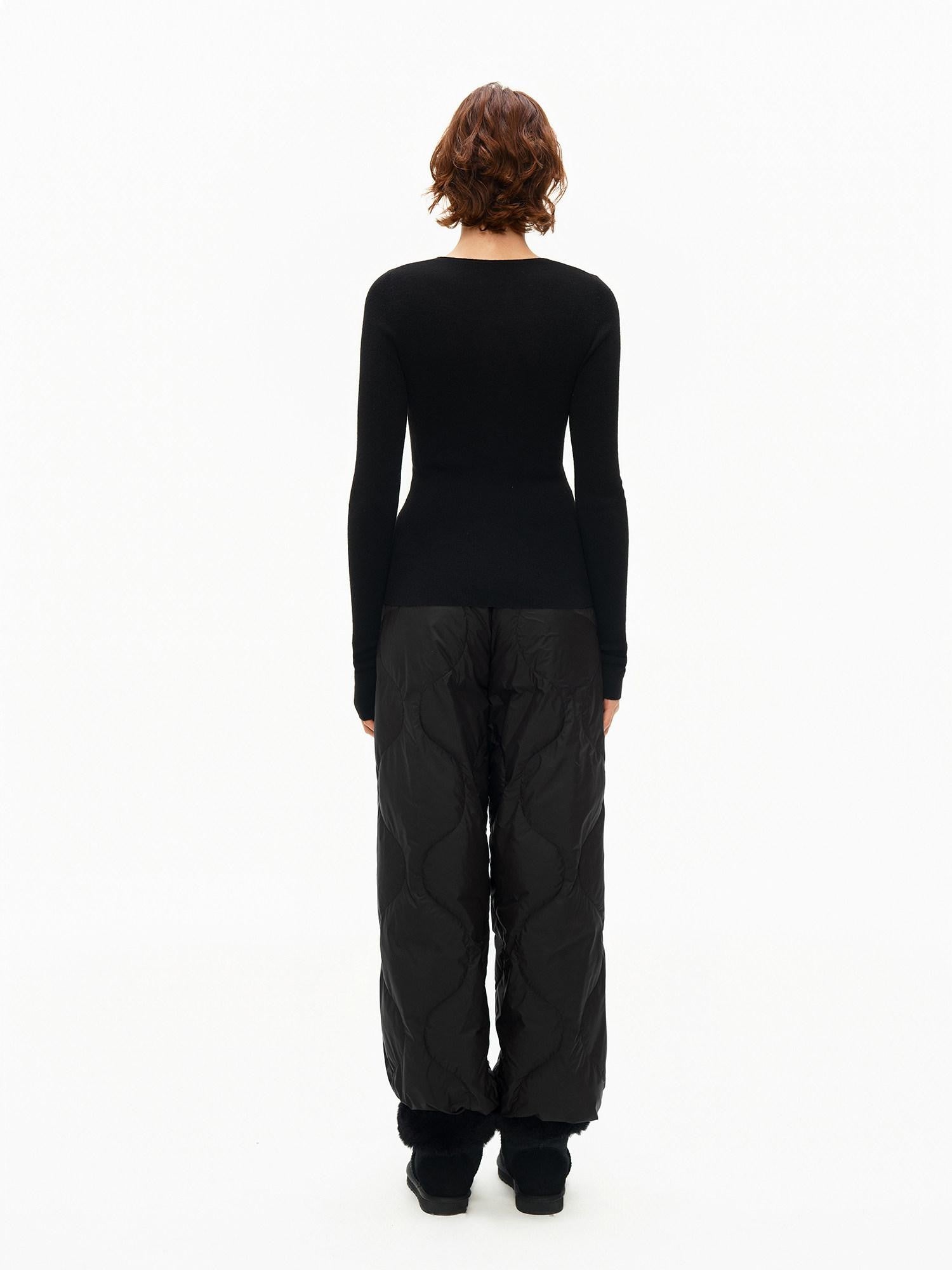 Northbutsouth Multicolor Ribbed Rolled Hem Women&