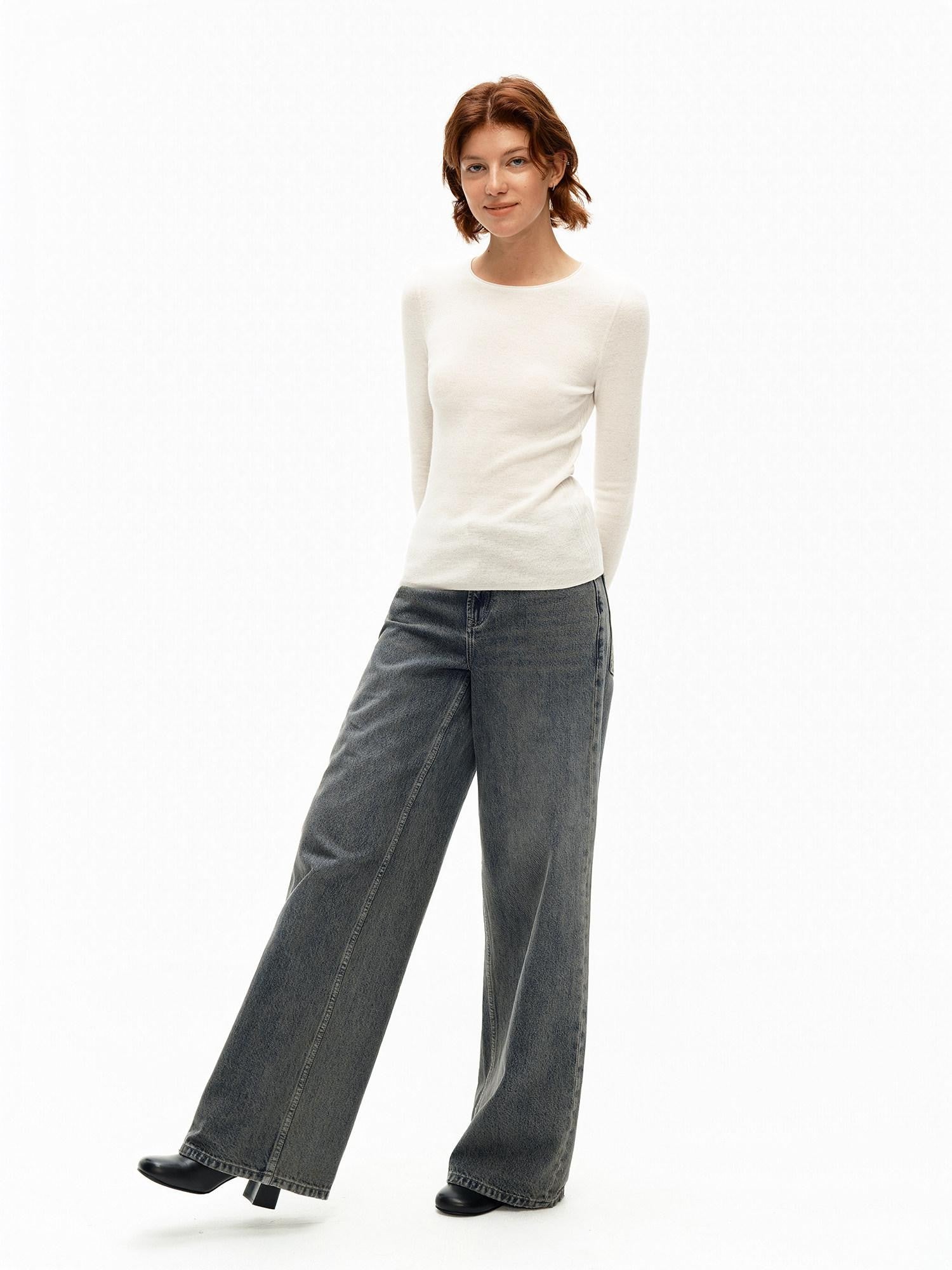 Northbutsouth Multicolor Ribbed Rolled Hem Women&