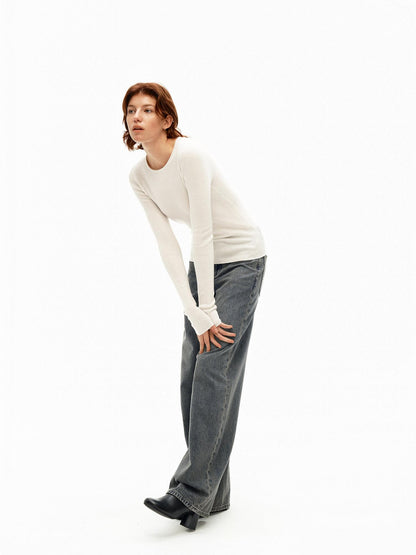 Northbutsouth Multicolor Ribbed Rolled Hem Women&