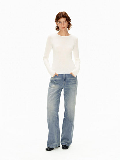 Northbutsouth Multicolor Ribbed Rolled Hem Women&