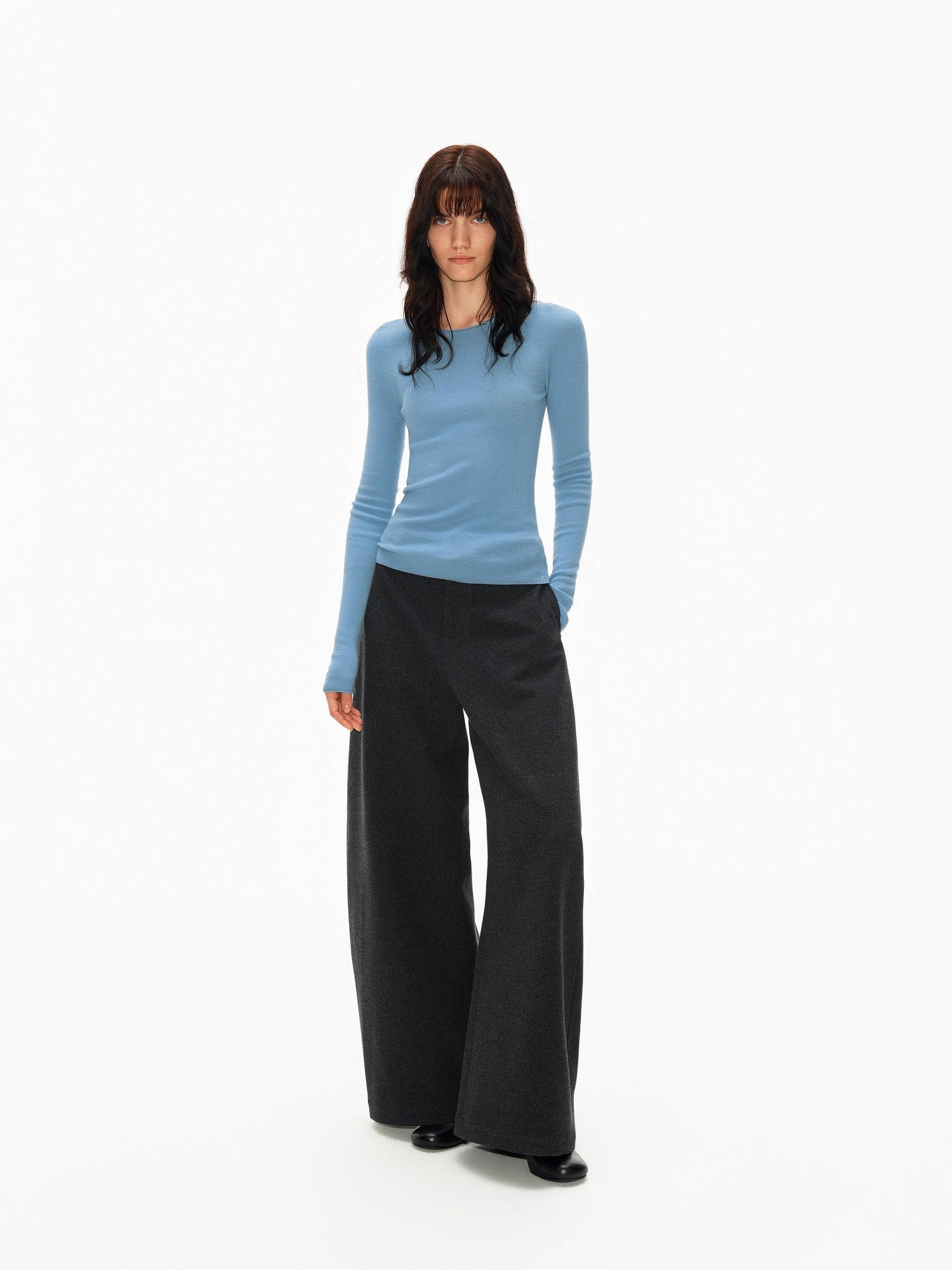 Northbutsouth Multicolor Ribbed Rolled Hem Women&