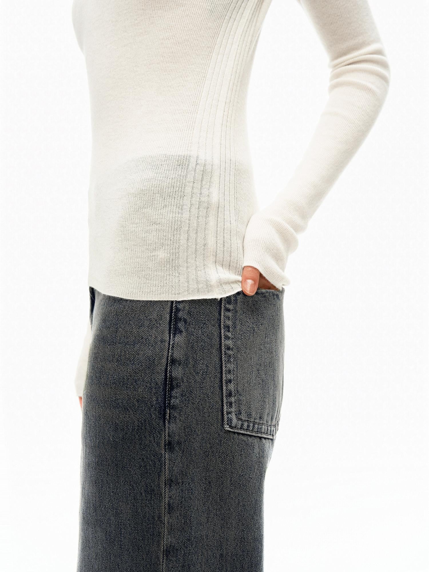 Northbutsouth Multicolor Ribbed Rolled Hem Women&
