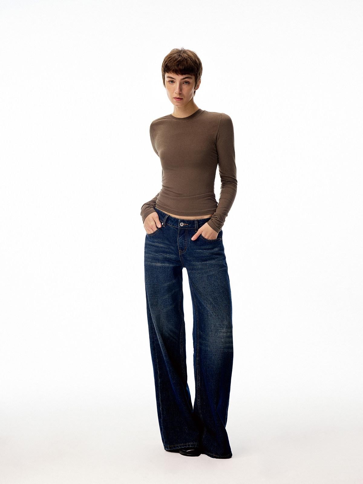 Northbutsouth Multicolor Serged Edge Classic Crewneck Women&