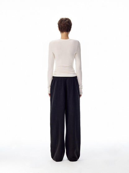 Northbutsouth Multicolor Serged Edge Classic Crewneck Women&