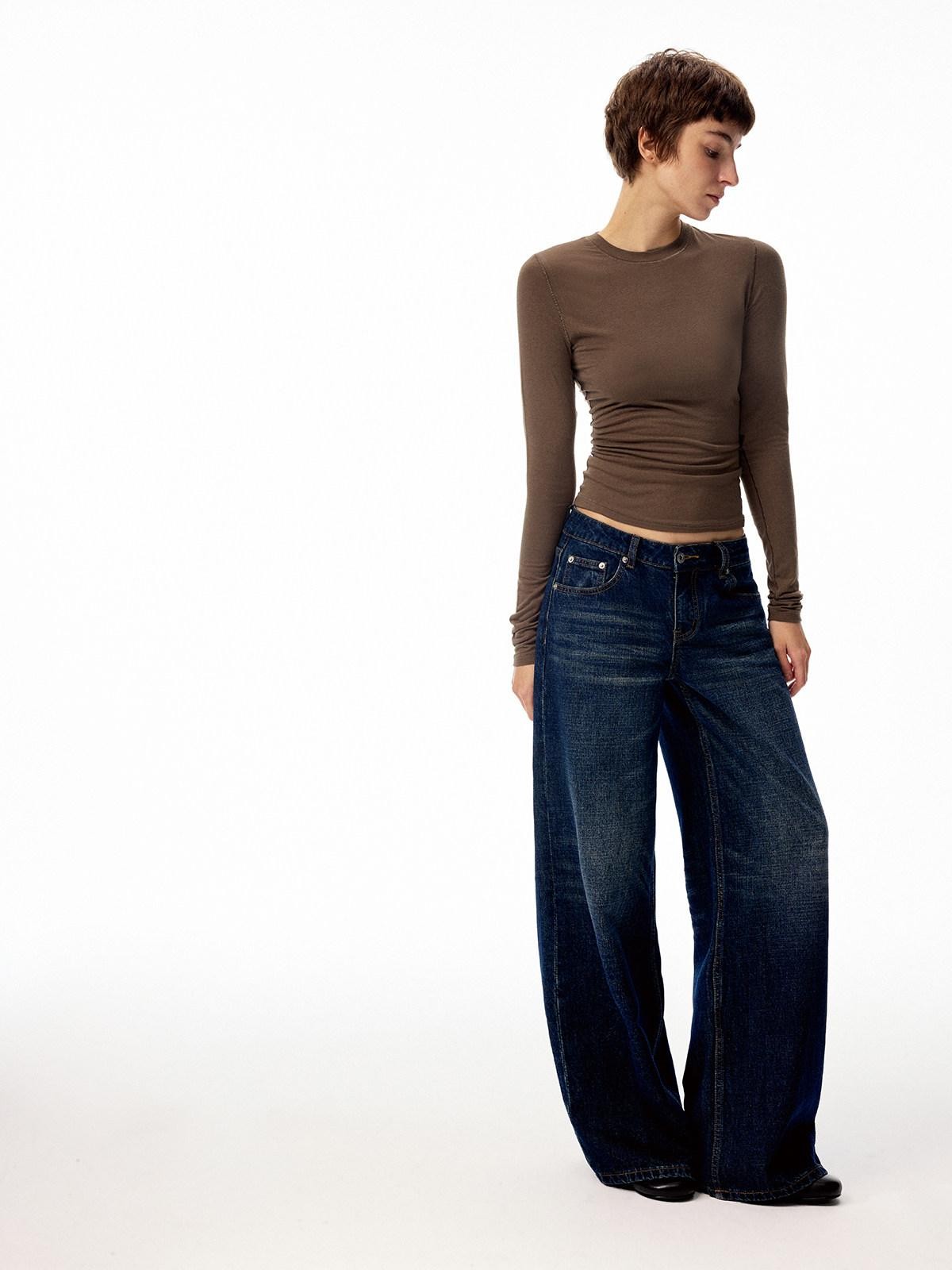 Northbutsouth Multicolor Serged Edge Classic Crewneck Women&