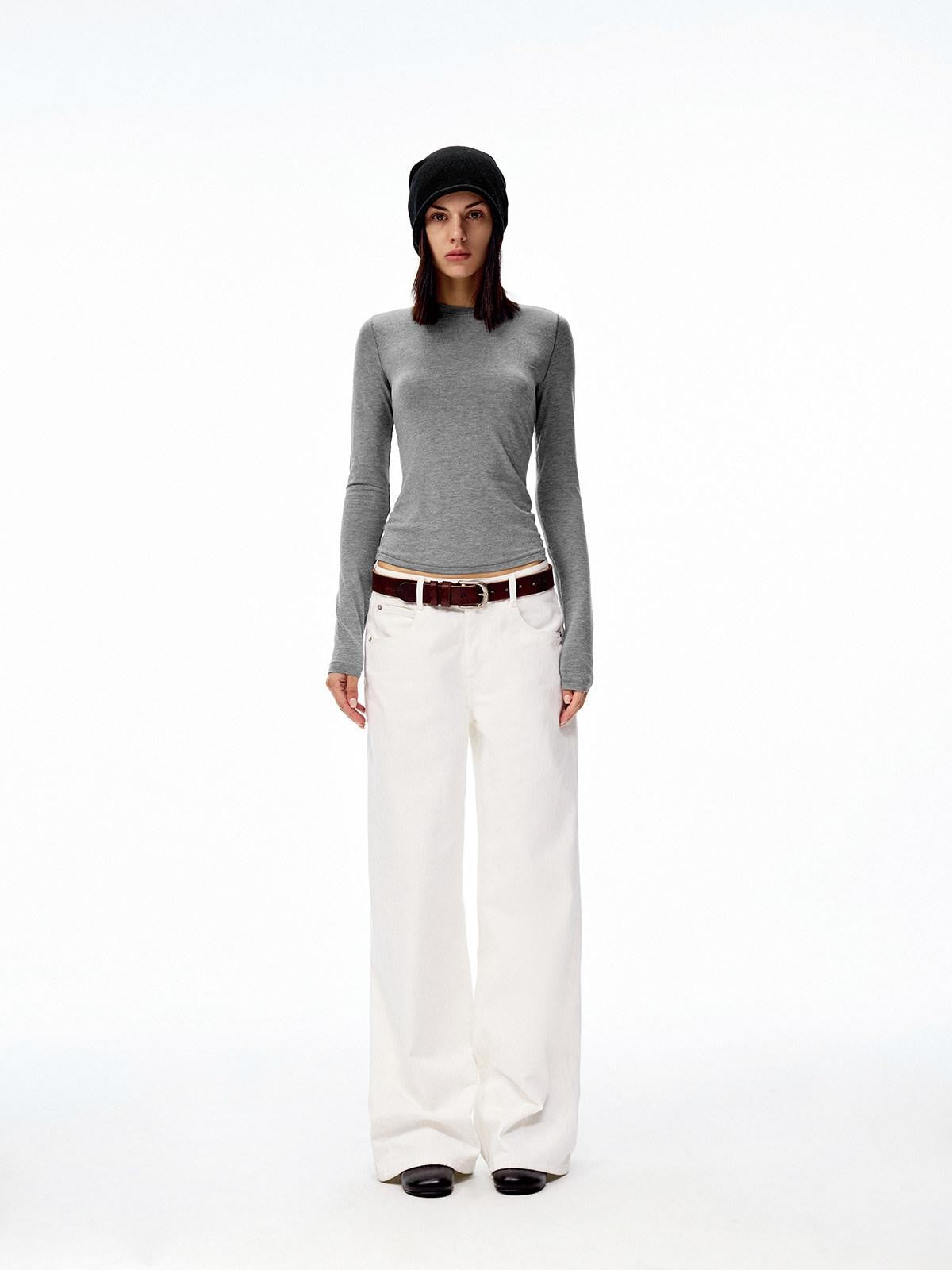 Northbutsouth Multicolor Serged Edge Classic Crewneck Women&