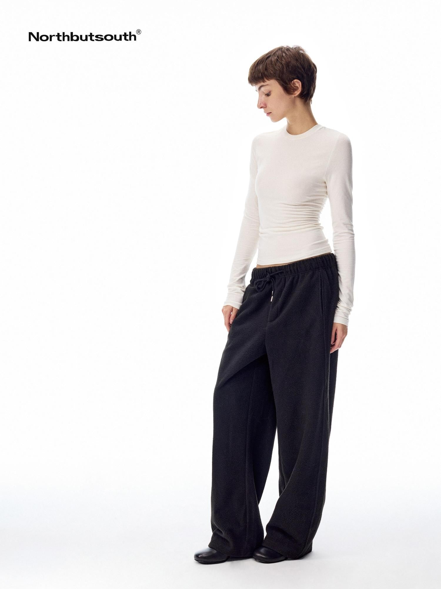 Northbutsouth Multicolor Serged Edge Classic Crewneck Women&