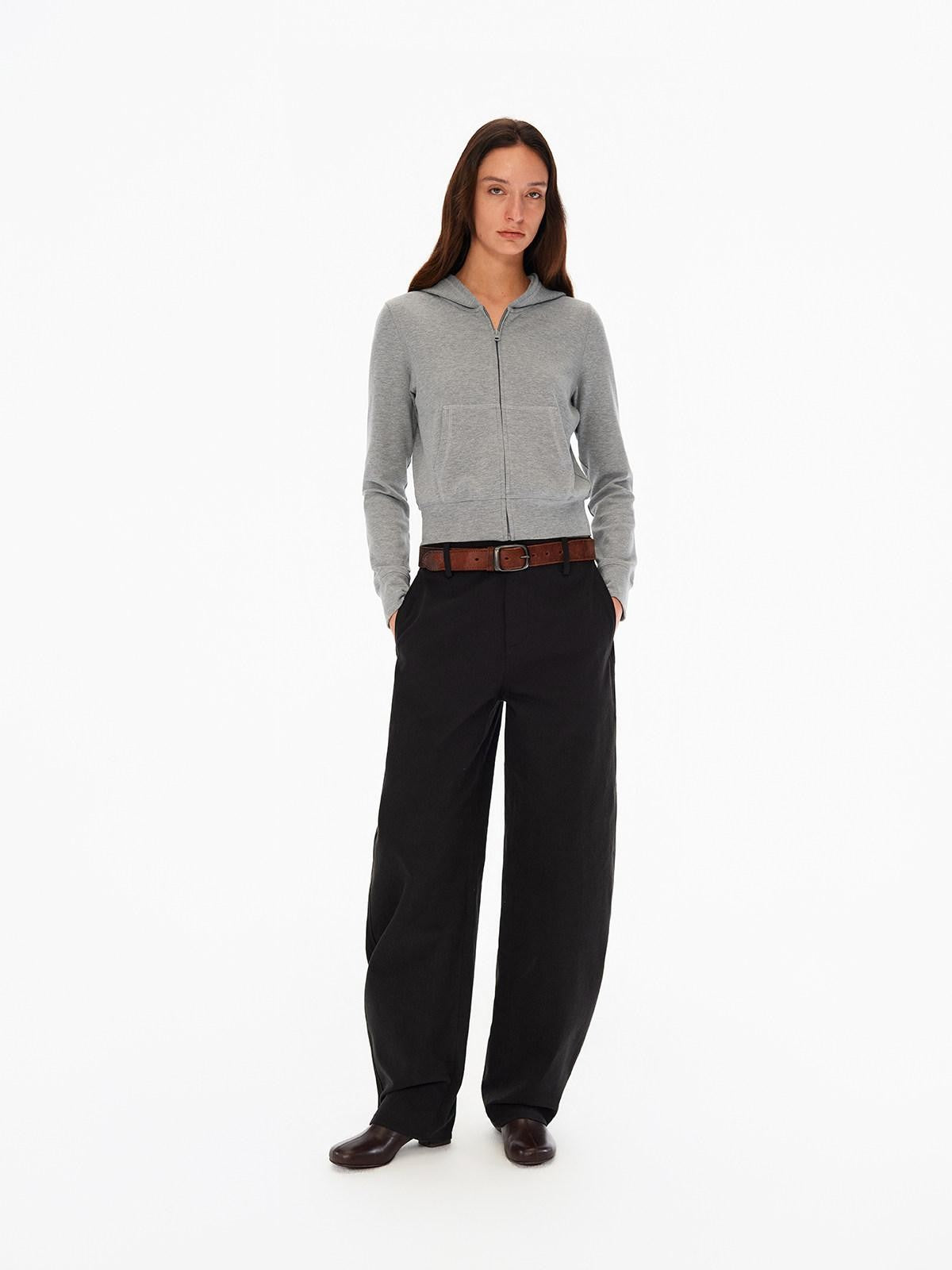 Northbutsouth Multicolor Slim Fit High Stretch Hooded Cropped Women&